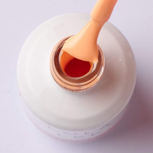 Orange Gel Polish by Lola Lee in a bottle