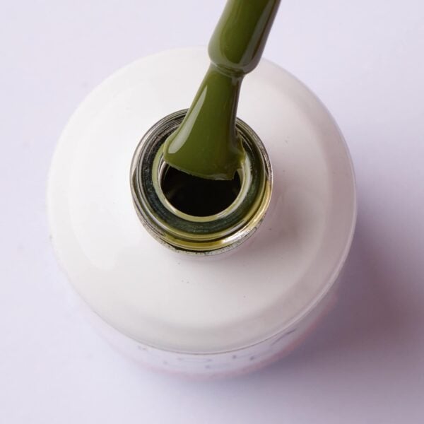 Army Green Gel Polish in a bottle