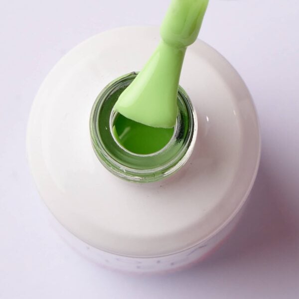 Lime Green Gel Polish in a bottle