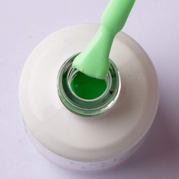Brush displaying the fresh green shade of Milkshakes Are My Therapy