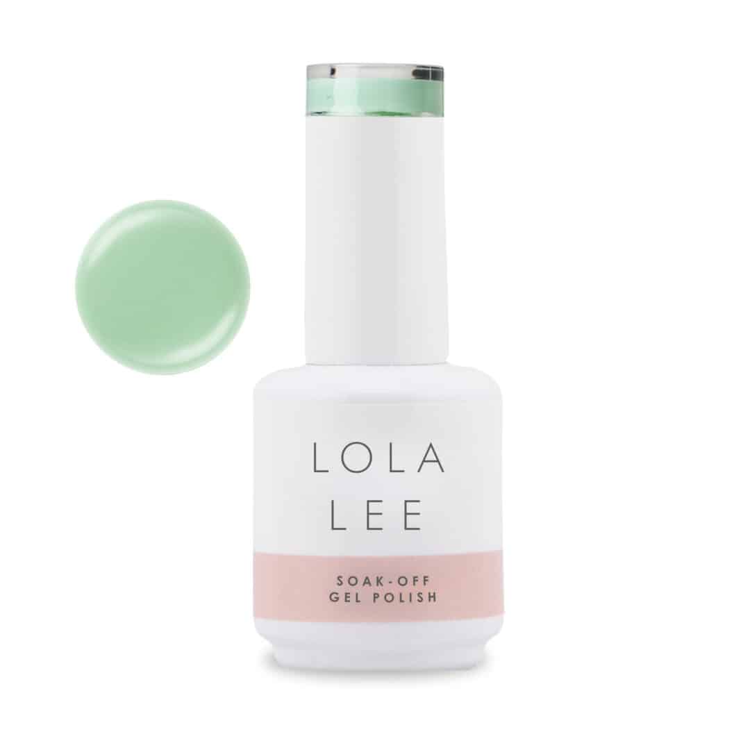 pastel green gel polish