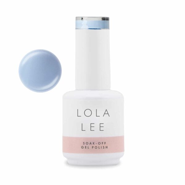 pastel blue gel polish