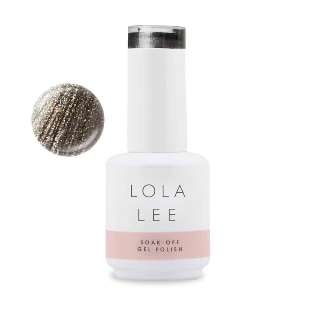 Lola Lee GP054 bottle and swatch circle view