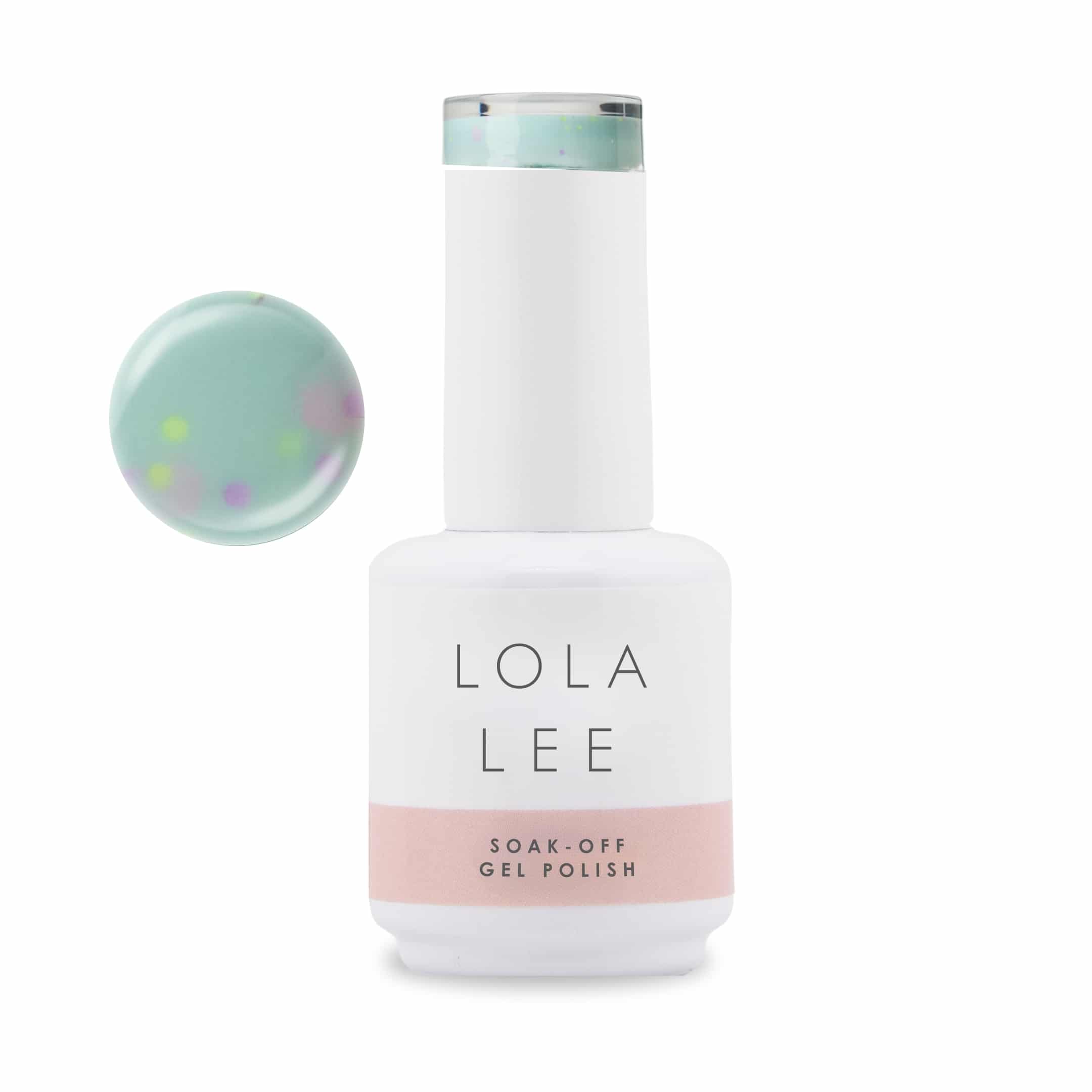 An awesome glitter green gel polish