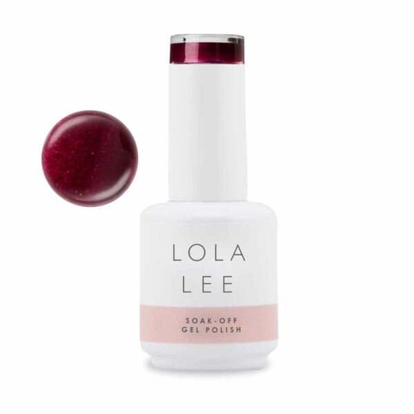 A stunning shimmer red gel polish by Lola Lee - GP081