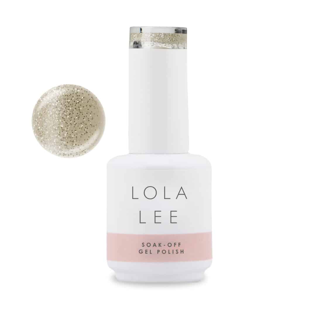 A rich medium glittered gel polish