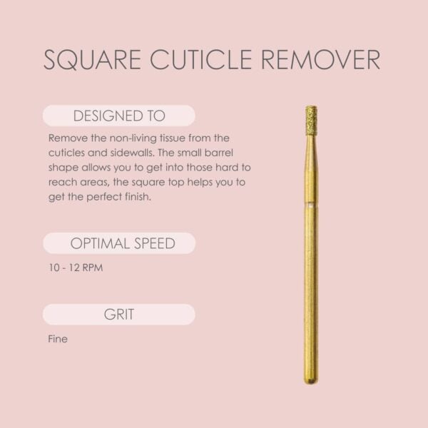 Square Cuticle Remover Bit