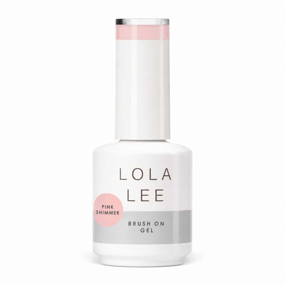 Lola Lee Brush On Gel Pink Shimmer Bottle